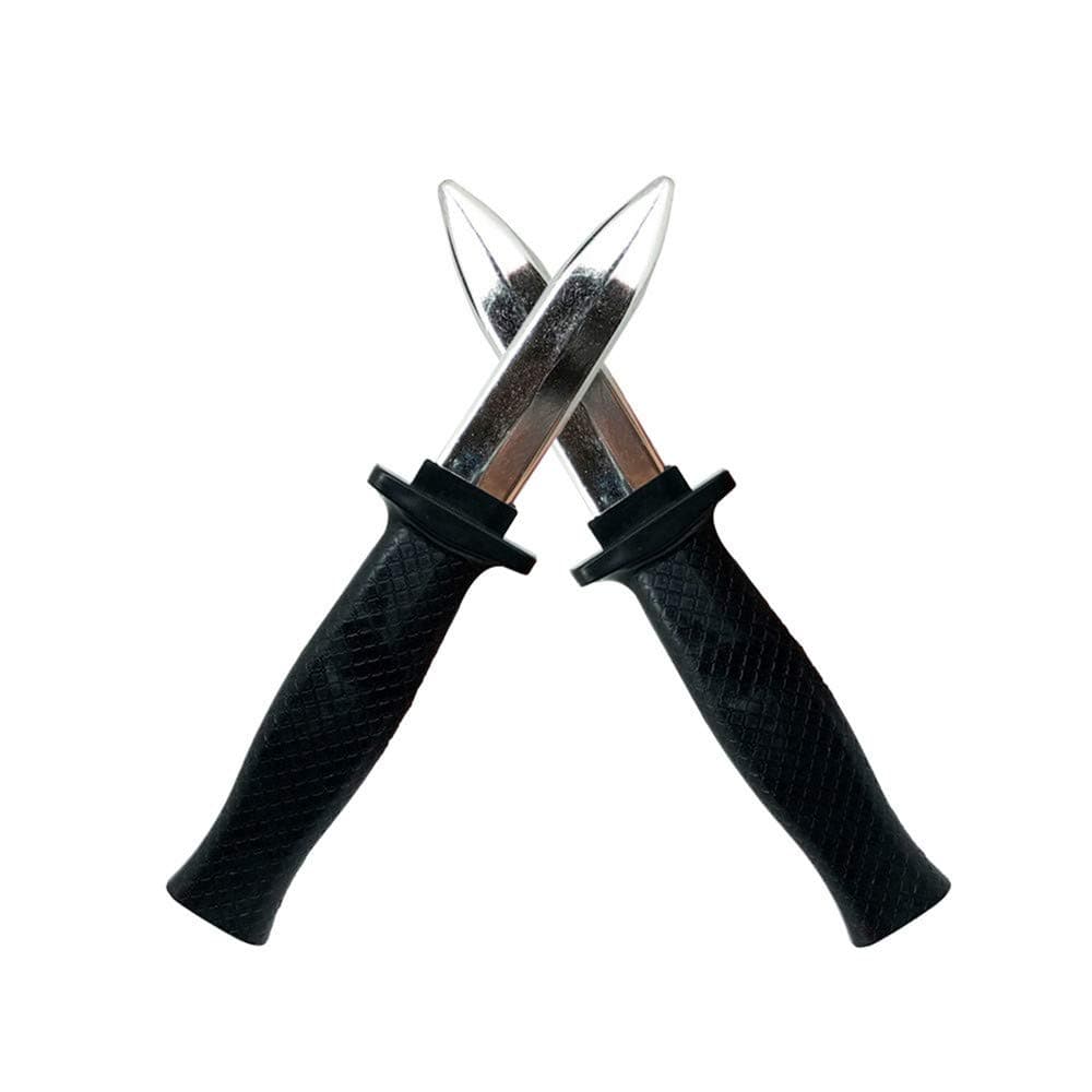 Wendy Mall 2 Pcs Plastic Retractable Knife Magic Toy Joke Trick Toy Halloween Props Fake Plastic Blade Disappearing Dagger Knife