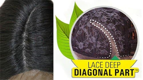 FreeTress Equal Lace Deep Diagonal Part Lace Front Wig - FLOWER BLOSSOM (1 - ...