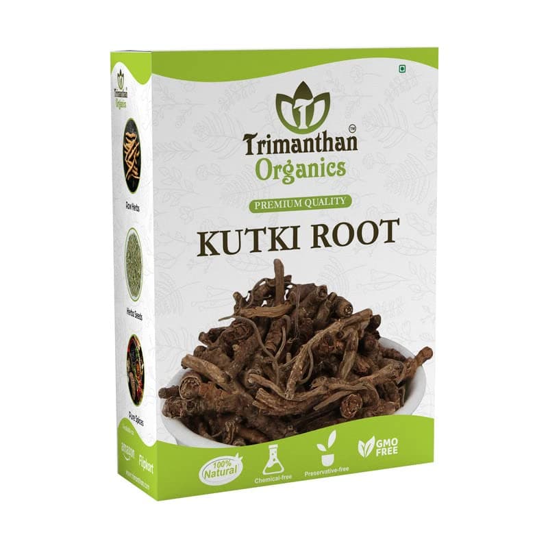 TRIMANTHAN ORGANICS Kutki Root/Liver Support & Detox/good for Skin 200 gm