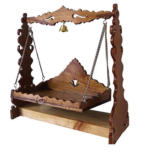 Sisam Woodart Wooden Swing for Ladoo Gopal/Jhula
