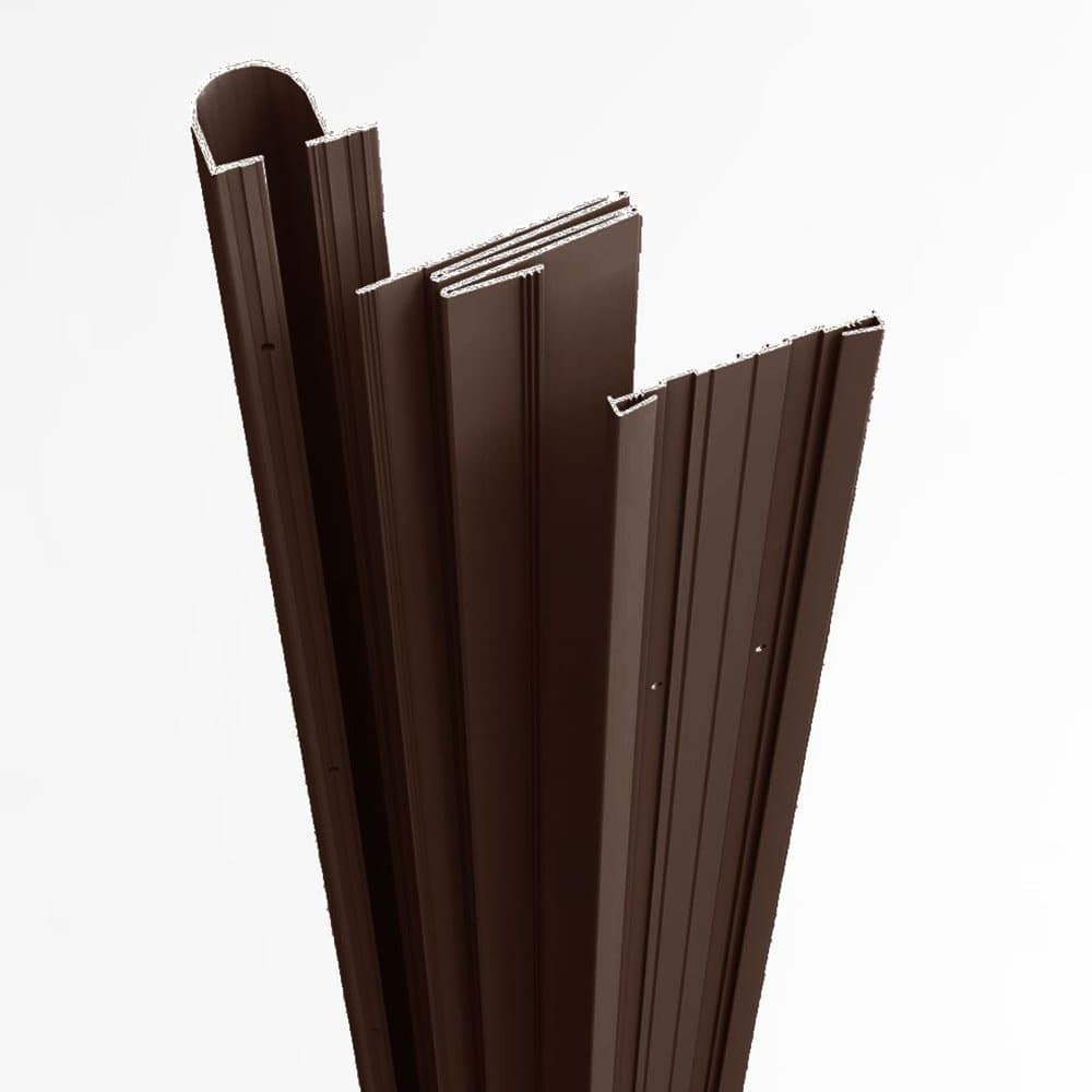 Complete Door Safety Shield Set | Finger Pinch Protector Guards for Door Hinges (84", Brown)