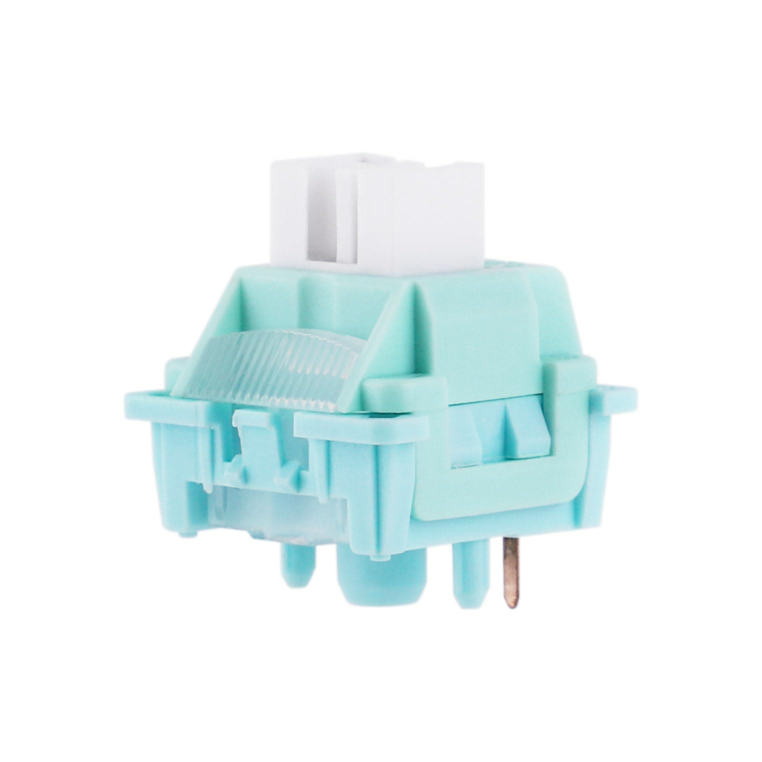 LEOBOG Ice Vein 100 Pcs 42gf Linear Keyboard Switches, Pre-Lubed 5-Pin Switch with POM Stem, Light Diffuser for Mechanical Gaming Keyboard, Compatible with MX Keycaps