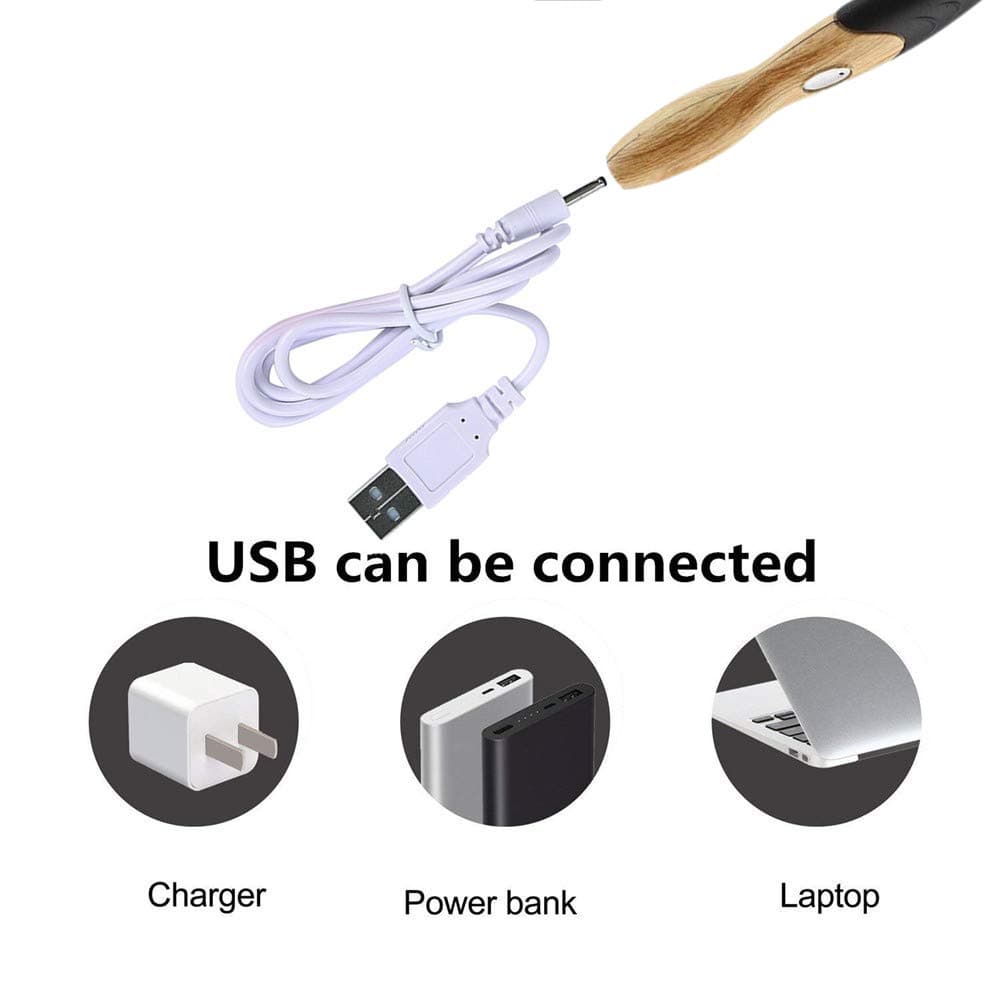 11 Sizes Lighted Crochet Hooks Set - Light Up Crochet Hooks with Case,Rechargeable Light Crochet Hook 2.5mm to 8mm