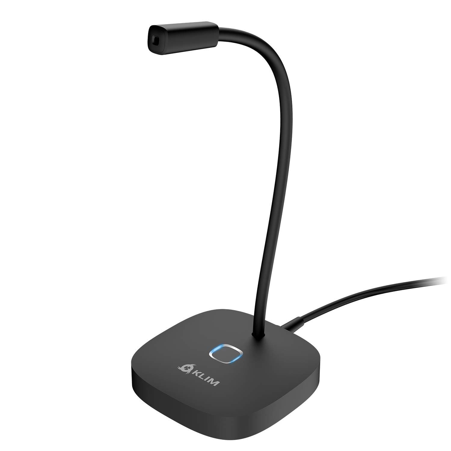KLIM Lingo - Desktop USB Microphone for PC and Mac - with Mute Button - Compatible with Any Computer - Professional PC Microphone with High Definition Audio - New