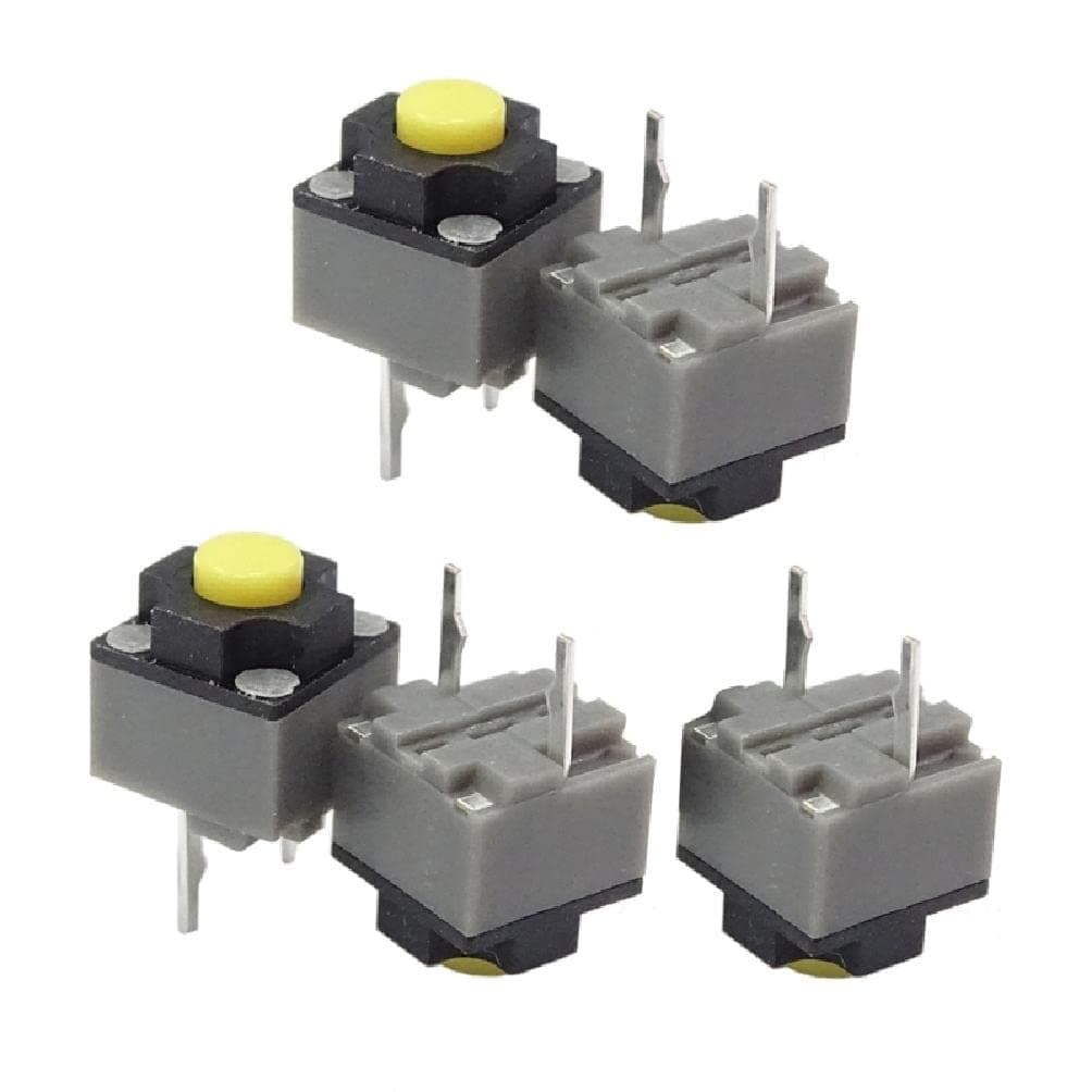 5 PCS Kailh Mute Button 6x6x7.3mm Square Switch Silent Switch Wireless Wired Button Micro Switch 10 Million Kailh 6 6 7.3