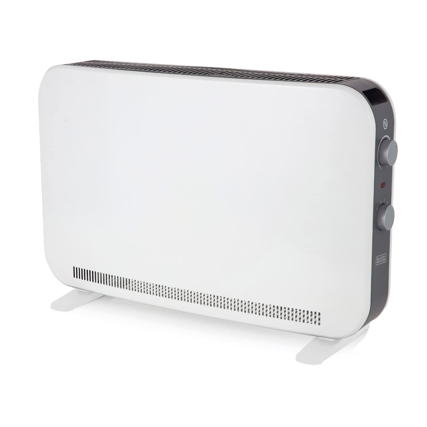 BLACK+DECKER BXCV41001GB 2KW Portable Convector Heater, Anti-Frost Protection, White