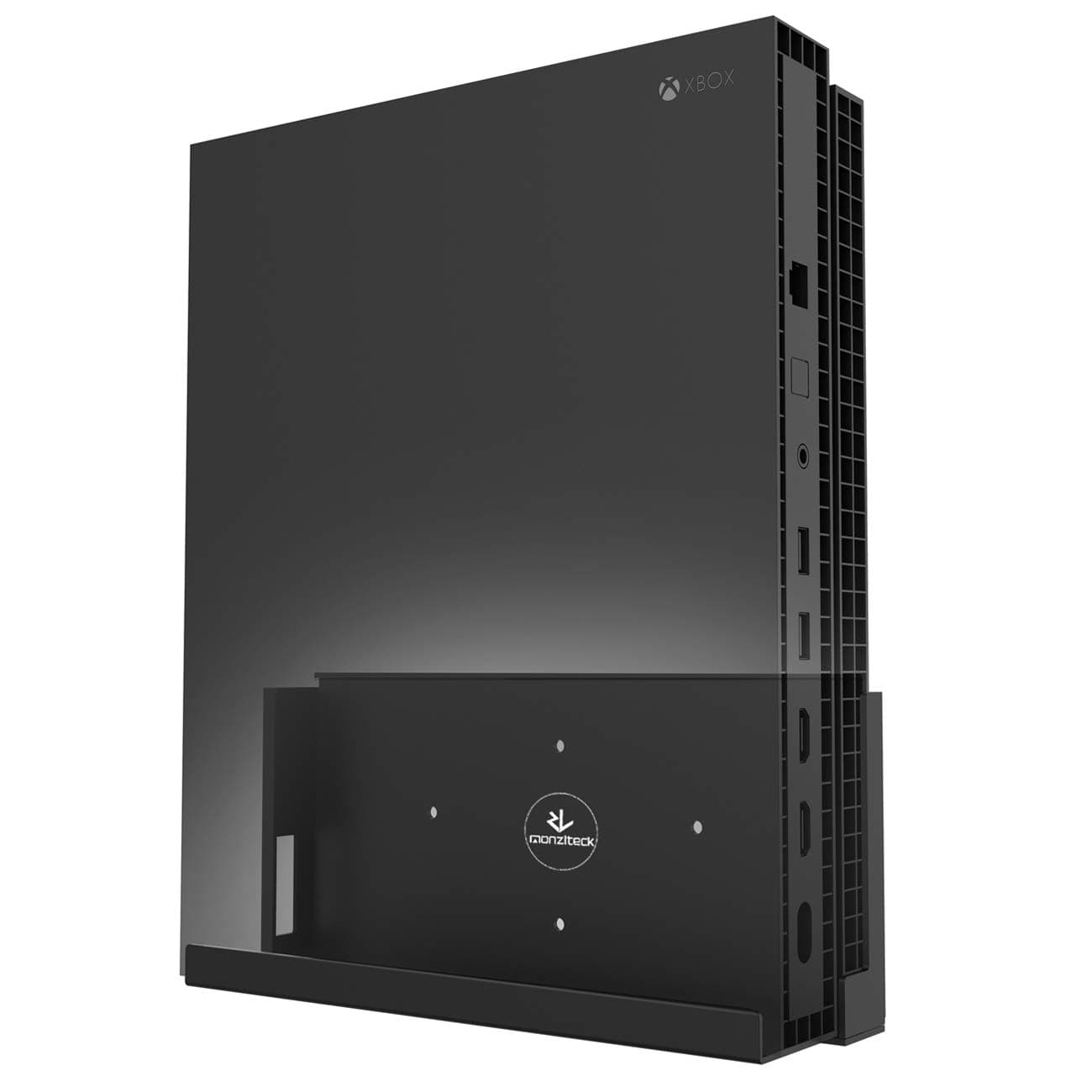 Monzlteck WX-X Wall Mount for Xbox ONE X, Steel Mount Wall Holder Bracket for Xbox 1X,Near or Behind TV