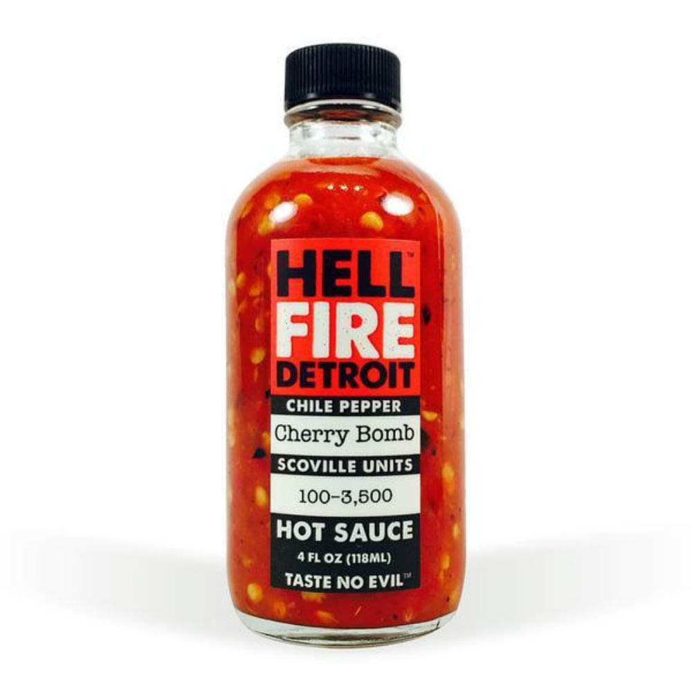 Hell Fire Detroit Hot Sauce Cherry, 4 fl oz