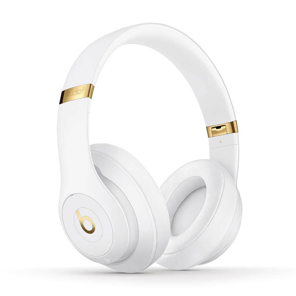 Beats Studio3 Wireless Noise Cancelling On-Ear Headphones - Apple W1 Headphone Chip, Class 1 Bluetooth, Active Noise Cancelling, 22 Hours of Listening Time - White (Previous Model)