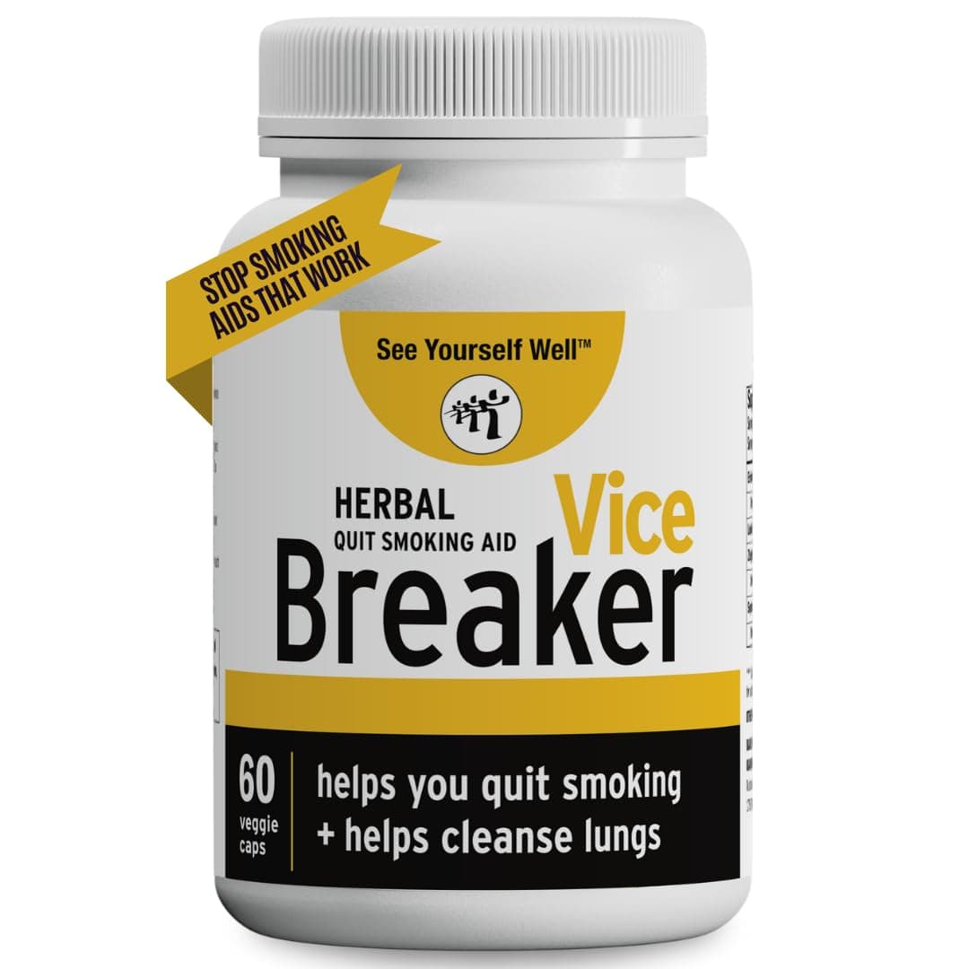 Vice Breaker: Quit Smoking for The Last Time. Stop Smoking Within 30 Days. Clean Your Lungs, Eliminate Cravings, Regain Your Health & Detox. 100% Natural & Herbal Without ANY Nicotine or Side Effects.