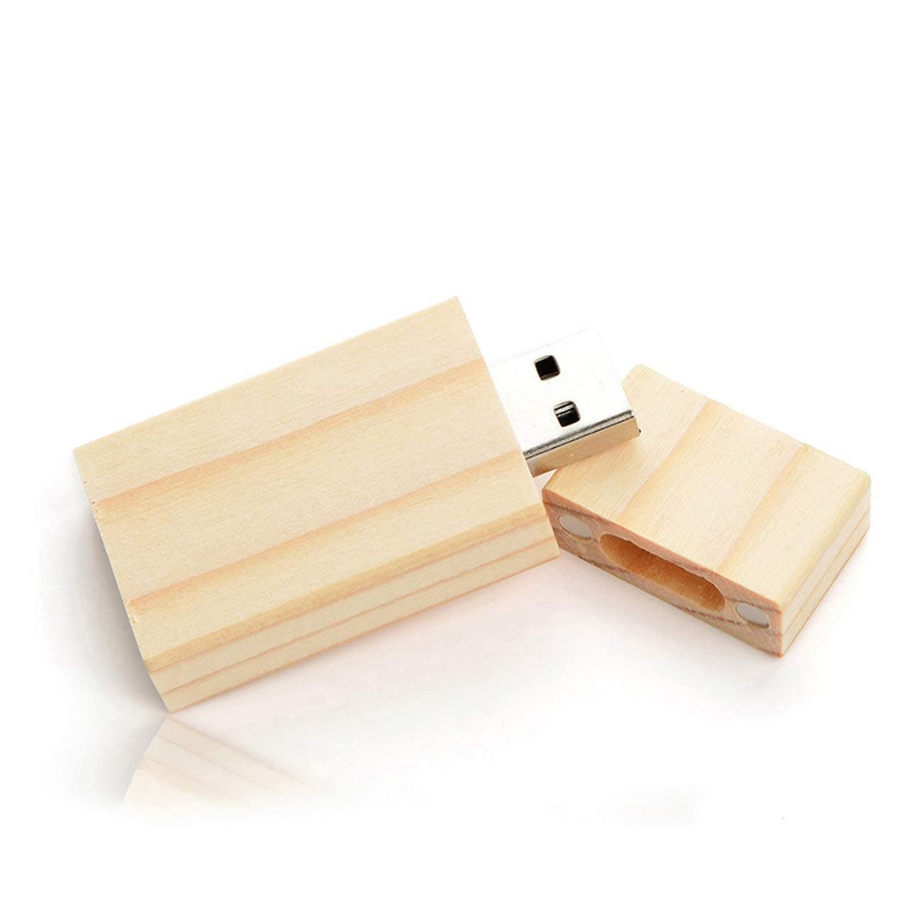 Wood Flash Drive 1GB, EASTBULL Wooden USB Flash Drive Walnut Memory Stick for Date Storage High Speed 2.0 (1PCS)