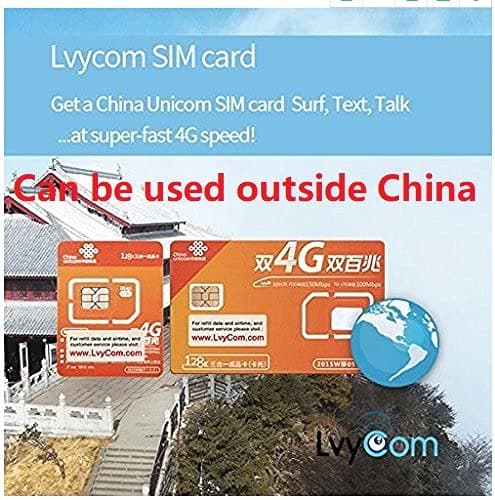 China SIM Card 90days 6GB 5G/4G Data + 50 mins Local Calls or 100 Local Texts, China Local Incoming Calls and Texts
