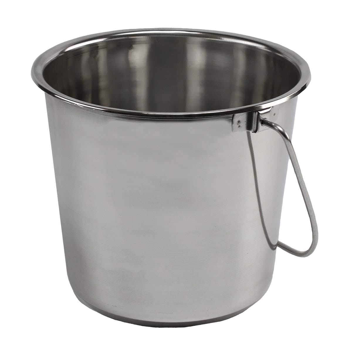 GRIP GRAND RAPIDS INDUSTRIAL PRODUCTS Stainless Steel Bucket (4 Gallon) - Great for Pets, Cleaning, Food Prep - Hang on Fences, Cages, Kennels - Home, Garage, Workshop