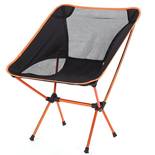 Kalili Outdoor Ultralight Portable Folding Camping Chairs with Carry Bag (Orange)