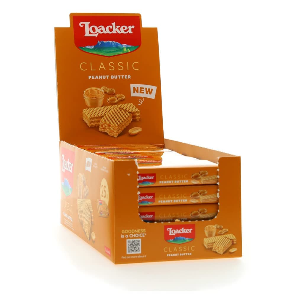 Peanut Butter Wafers Case, 25 x 45g