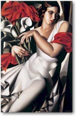 EuroGraphics Portrait of Ira by Tamara de Lempicka Vintage Fine Art Reproduction Art Deco Poster (24 x 36)