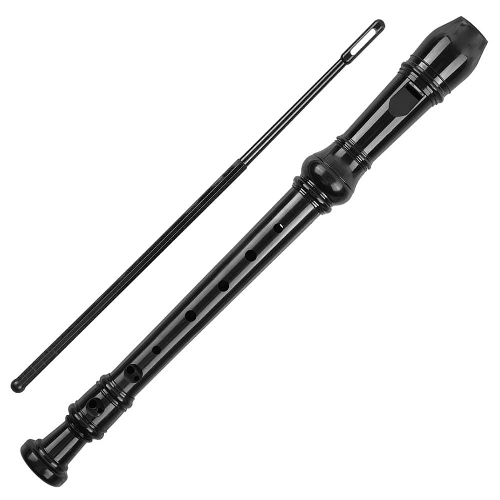 Soprano Recorder Descant Flauta Recorder 8 Hole ABS Clarinet German Style Treble flute C Key With Fingering Chart Instructions with Cleaning Rod Bag