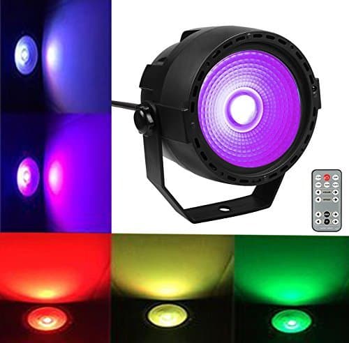 Party Stage Light Disco COB Par DMX Lights with 7 DMX Control, for Wedding DJ Bar Club Party Dance Xmas