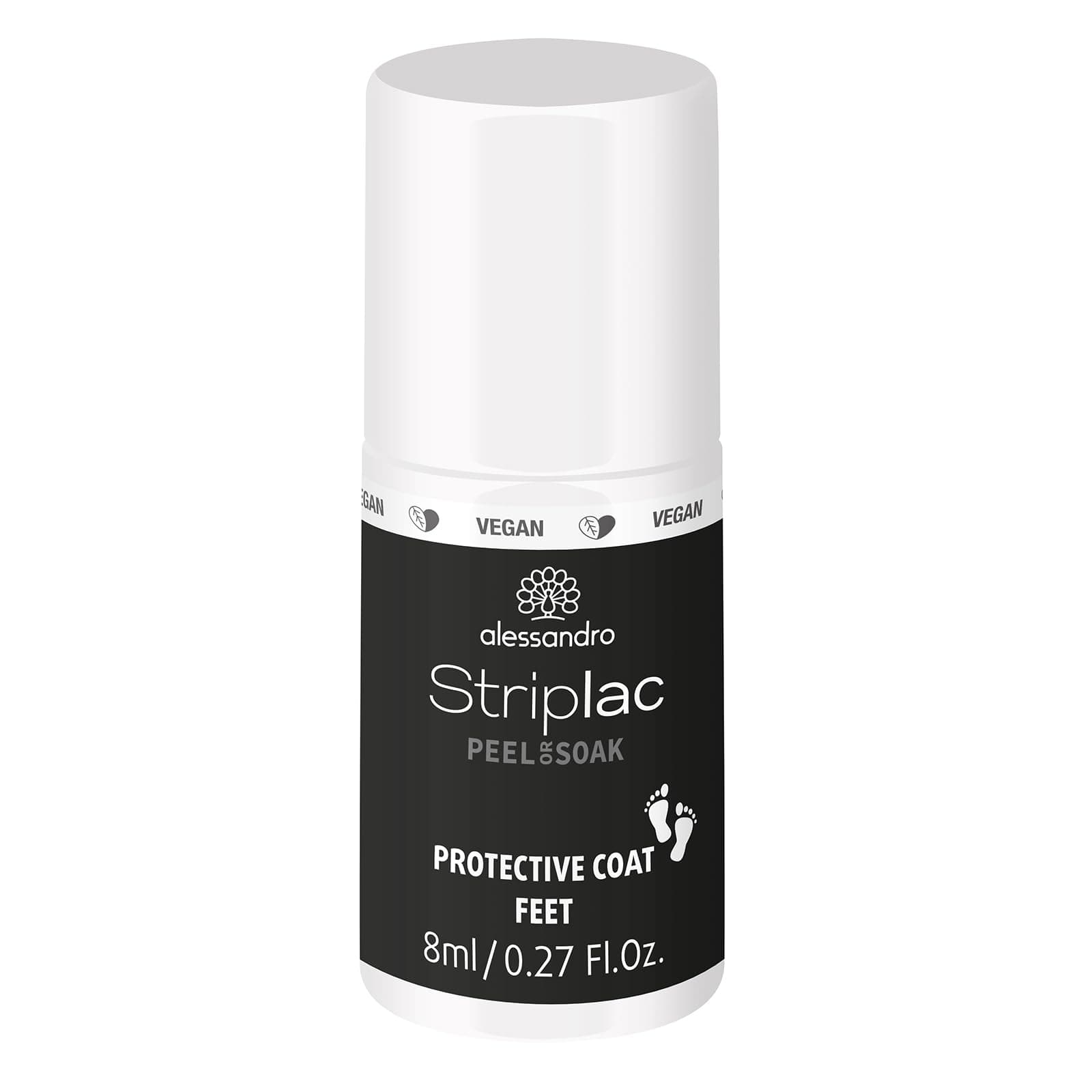 alessandro Striplac Peel or Soak Protective Coat Feet - Helps Prepare Toenails - Improves Adhesion of Color - Prolongs Life of Nail Polish - Reduces Risk of Chipping - Vegan - Cruelty Free - 0.27 oz