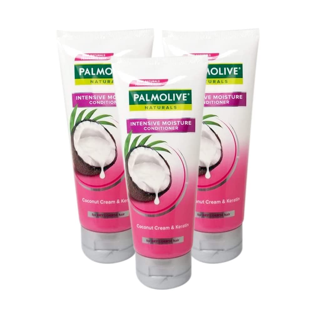 Lot of 3 Palmolive Naturals Conditioner Intensive Moisture for Dry Coarse Hair 180ml