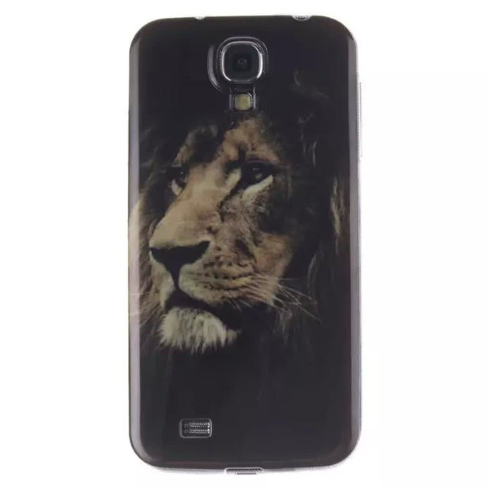 S4 case ,Galaxy S4 Case,LECI Pattern TPU Soft Back Snap On Case Cover Protector for Samsung Galaxy S4 IV i9500 (Lion)
