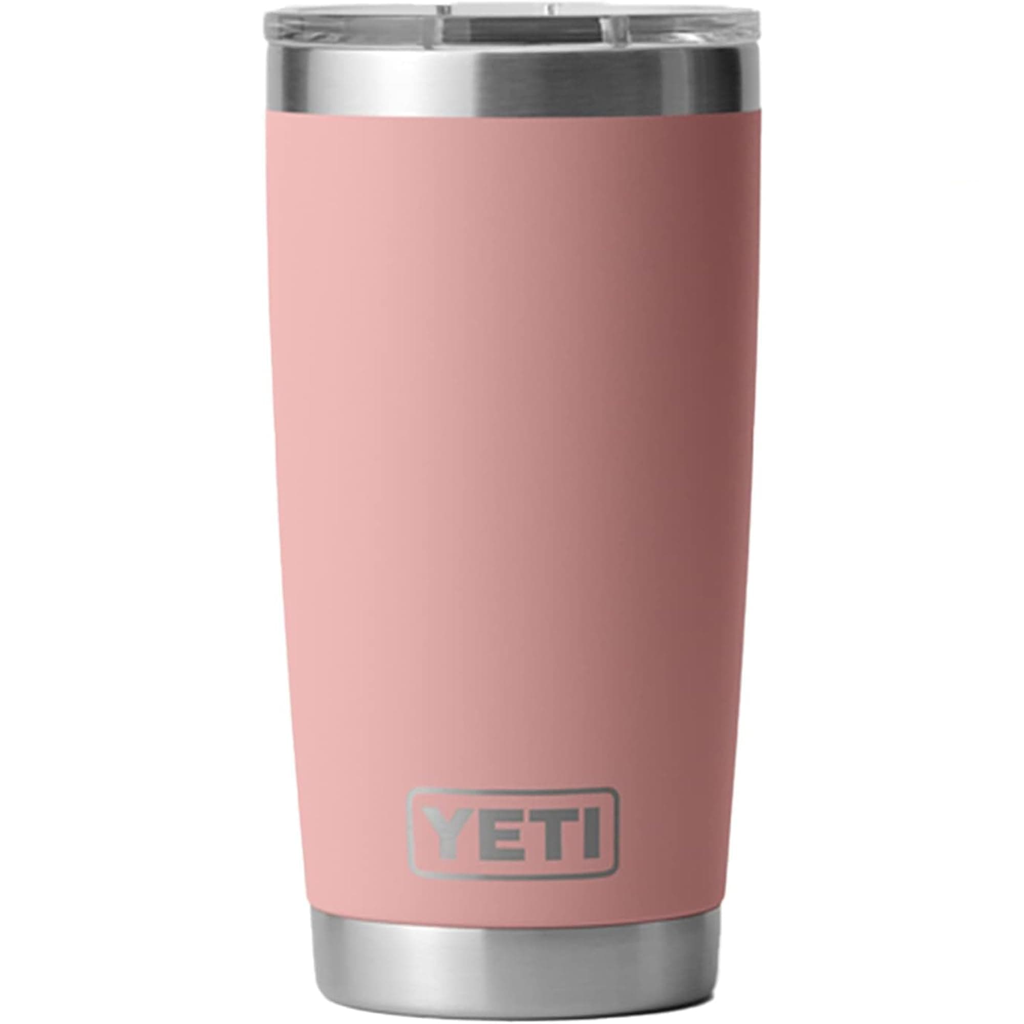 YETI Rambler 20oz Tumbler Stainless Steel Vacuum Insulated with MagSlider Lid (Sandstone Pink)