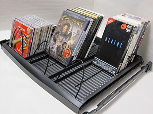 DVD, Cd, Blu-ray, VHS Flip File Tray Racks for All Media Storage from