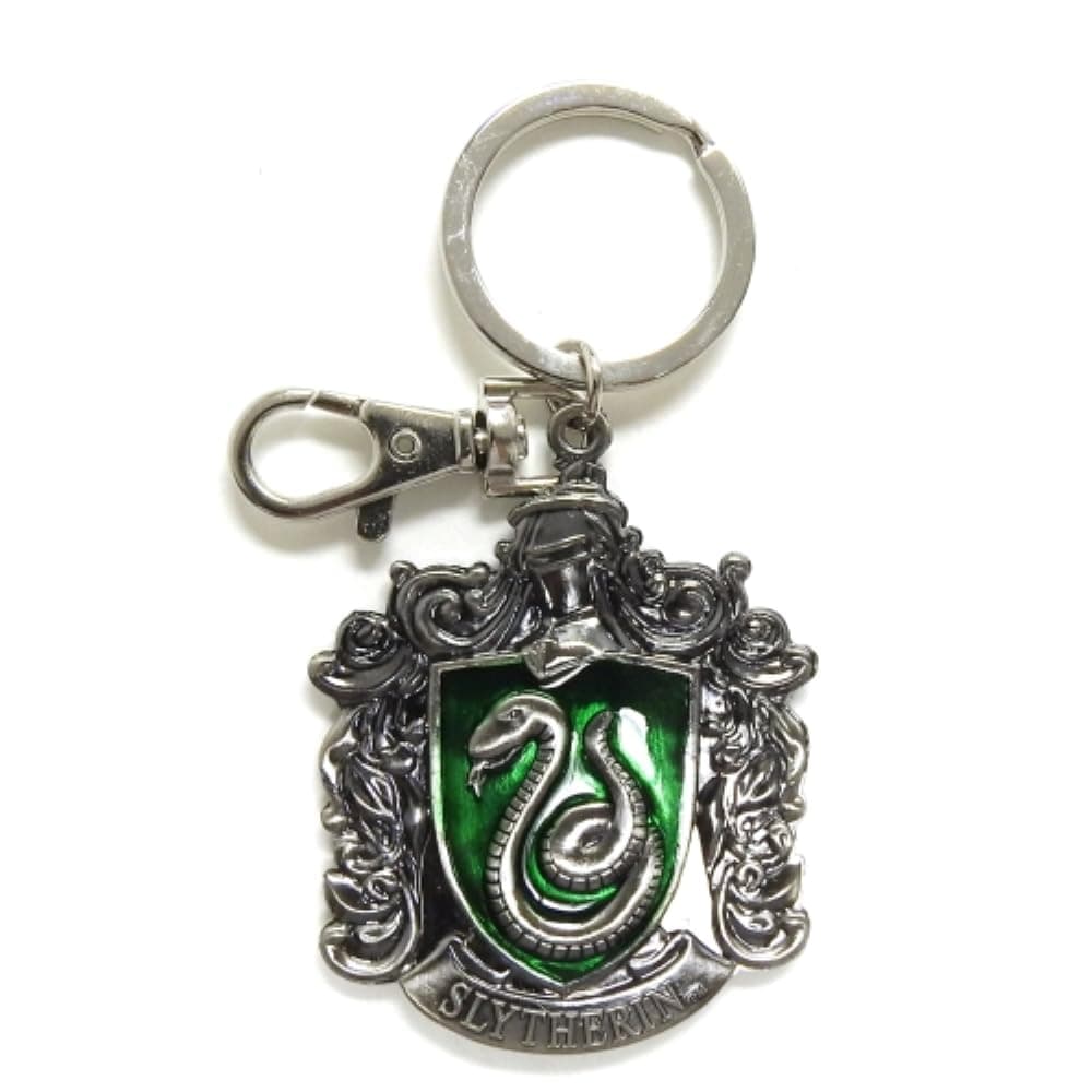 Harry Potter Slytherin School Crest Pewter Keychain