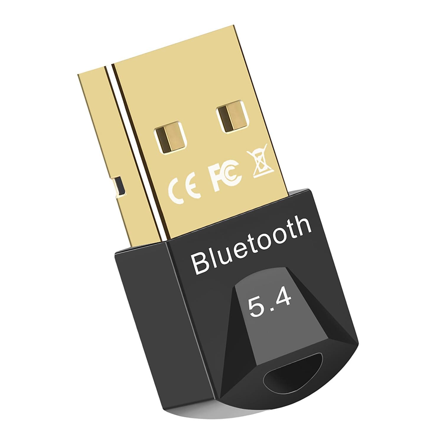 Bluetooth 5.4 adapter, Bluetooth stick, Bluetooth adapter dongle, Bluetooth stick for PC, low latency, plug and play, suitable for Windows 7/10/8.1/11 (black)