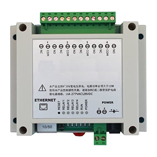 TCP/IP Network Relay 4 Channel 10a Android Phones Remote Relay Control