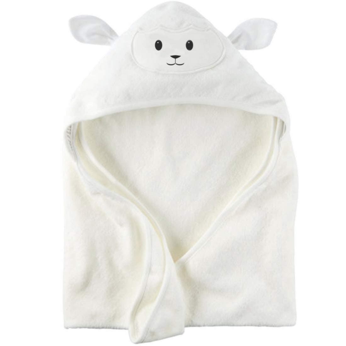 Baby Hooded Towel | Ultra Soft and Super Absorbent Bamboo Bath Towel with Cute Lamb Face Design | Great for Infants and Toddlers