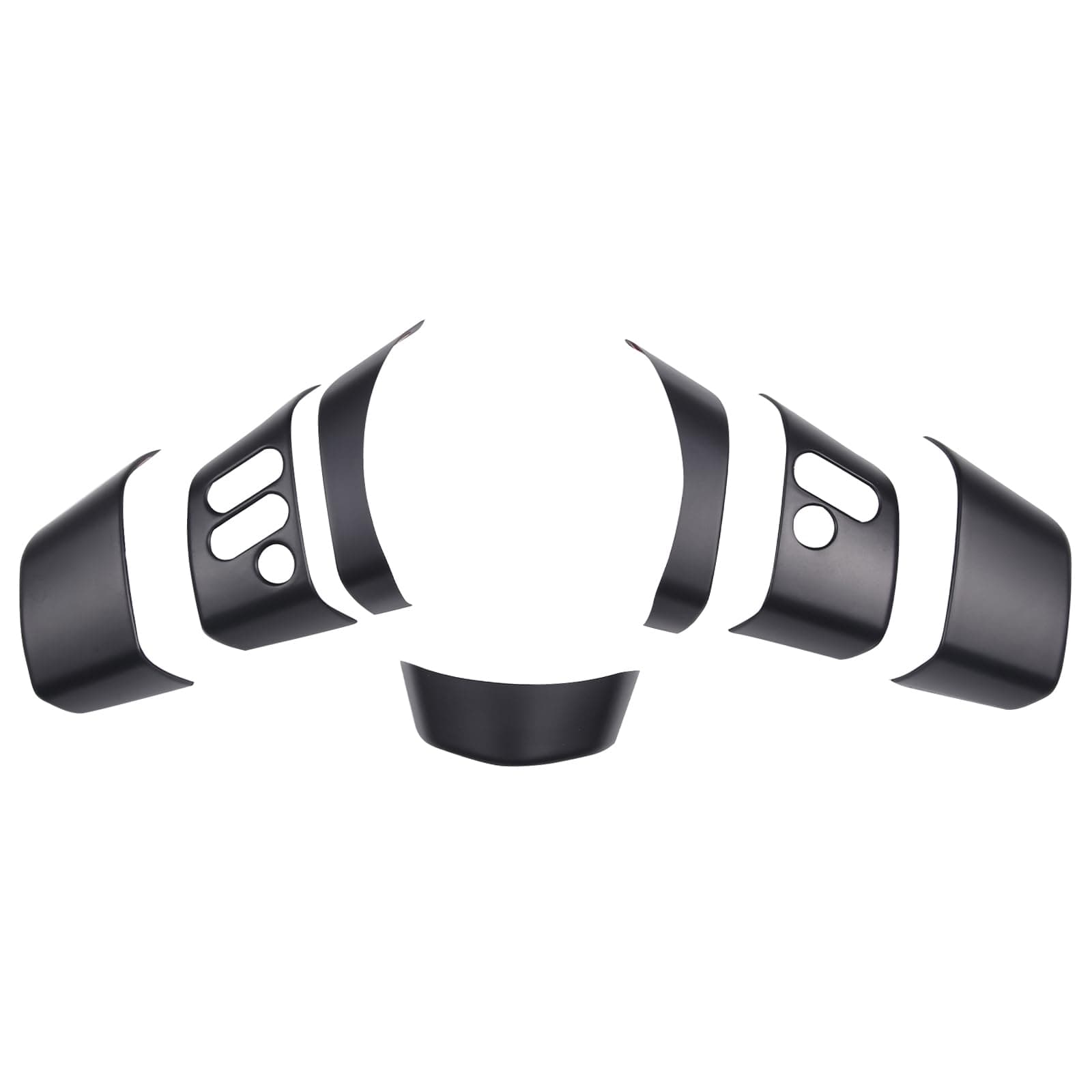 Aunginsy 7Pcs Center Console Button Panel Trim Cover Compatible with Toyota FJ Cruiser 2007-2021 Car Central Control Panel Molding Decorative Frame Protection Sticker ABS Interior Accessories