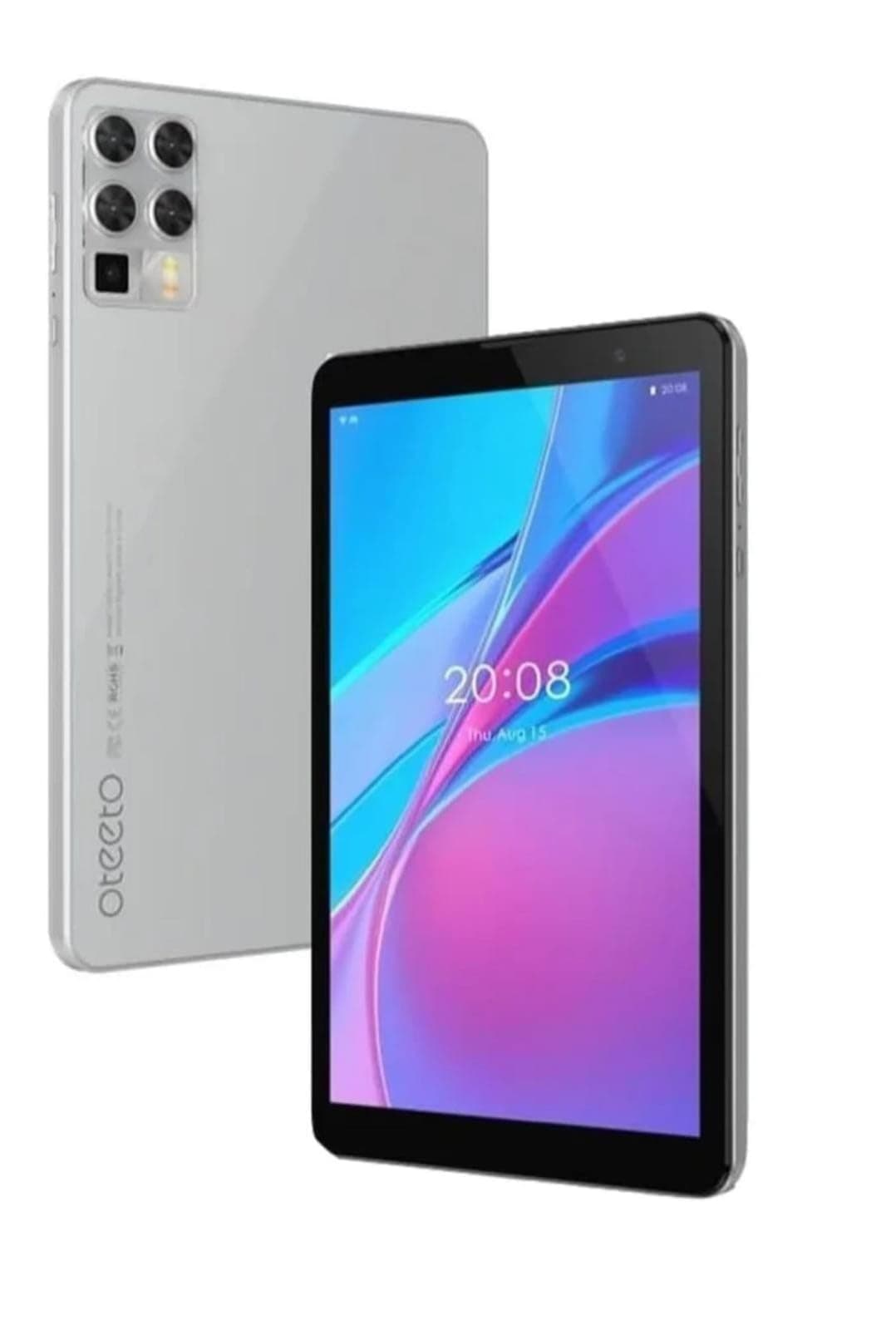 Oteeto Tab 8 5G Android Tablet PC, 8 Inch Display, 8GB RAM, 512GB ROM, 5000 mAh Battery, with Keyboard (Gray)