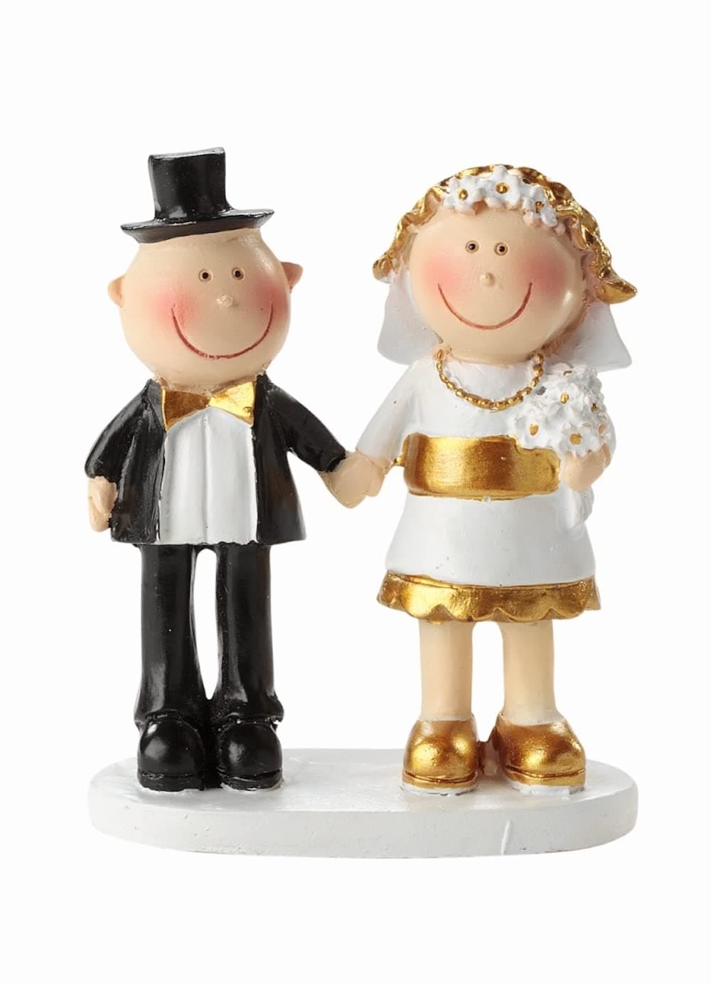 Golden Wedding Anniversary Couple Cake Topper Cake Table Decoration