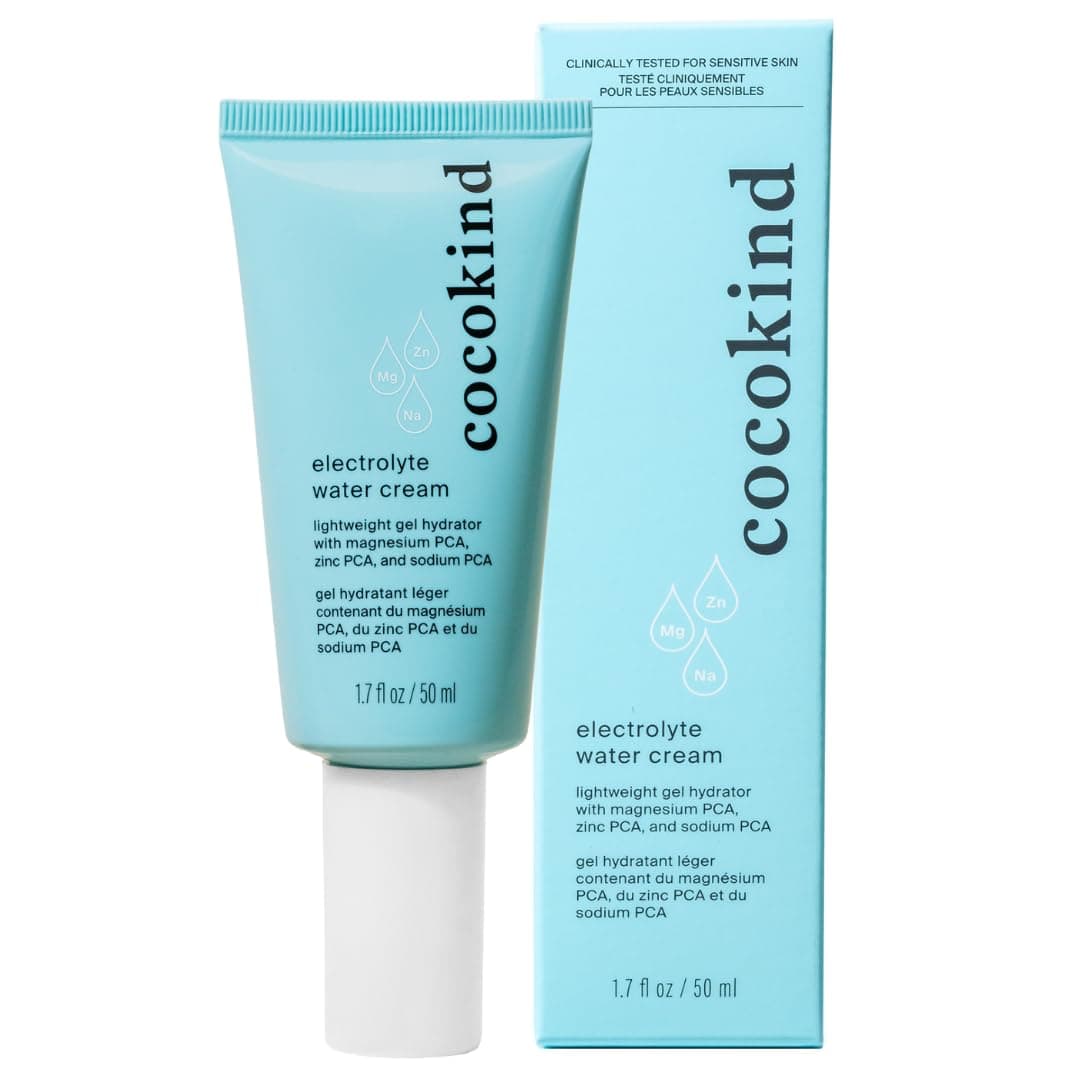Electrolyte Water Cream | Lightweight Water Gel Moisturizer | Balanced Hydrating Day Cream for All Skin Types | 1.7 Fl Oz