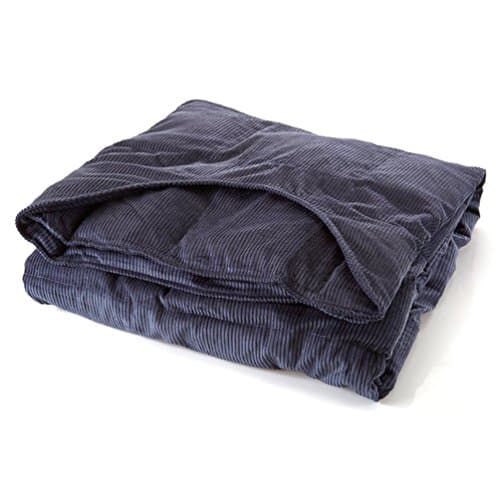 Sleep Tight Weighted Blanket Large 16 pound Navy 71-140 pounds 54" X 72"