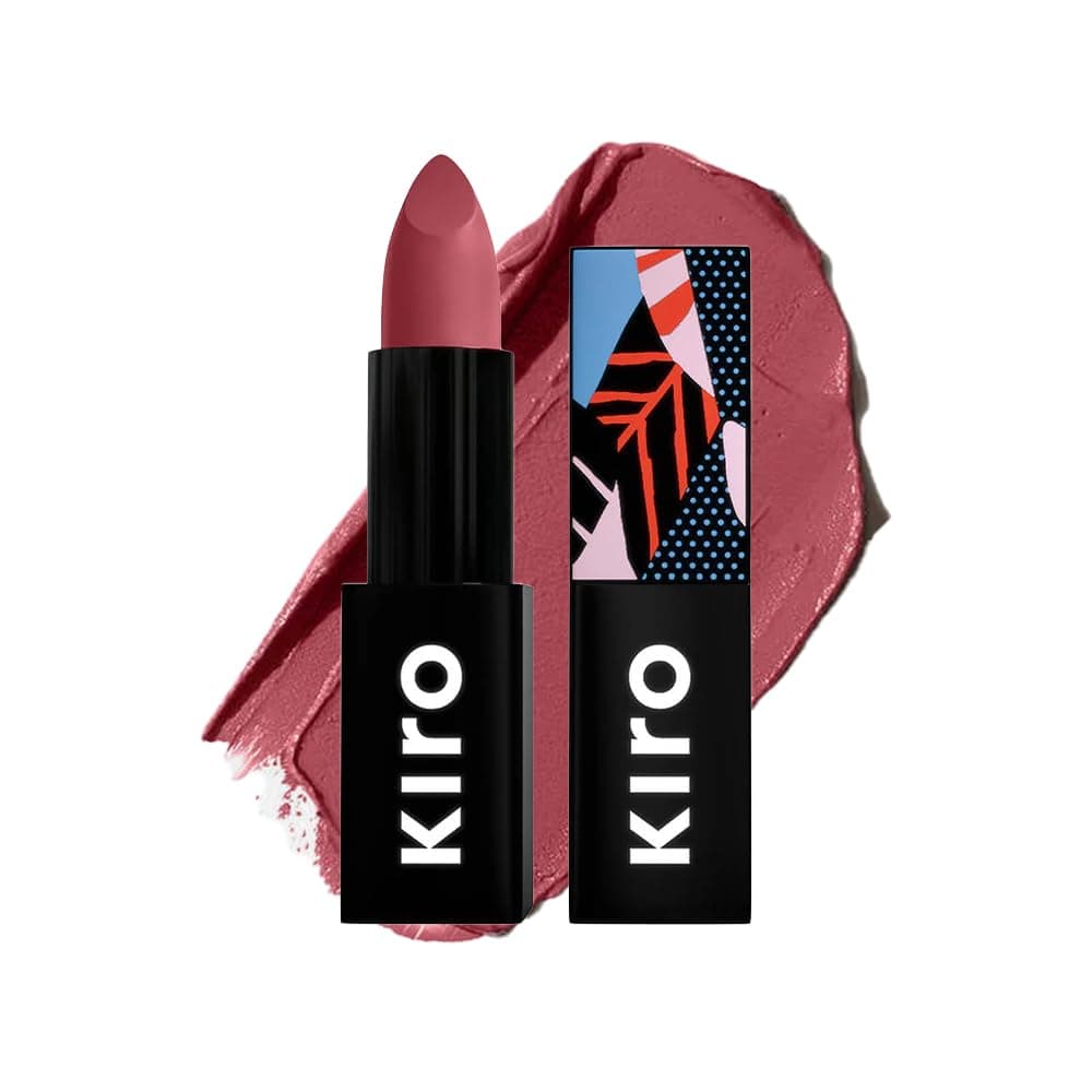 Kiro Lush Moist Matte Lipstick Ginger Tea (Soft Berry), 4.2 gm, Smudgeproof, Long lasting, Matte Lip stick, Vegan, No Paraben, Jojoba Oil, Cocoa Butter, Non Toxic Lipstick for Intense Pigmentation