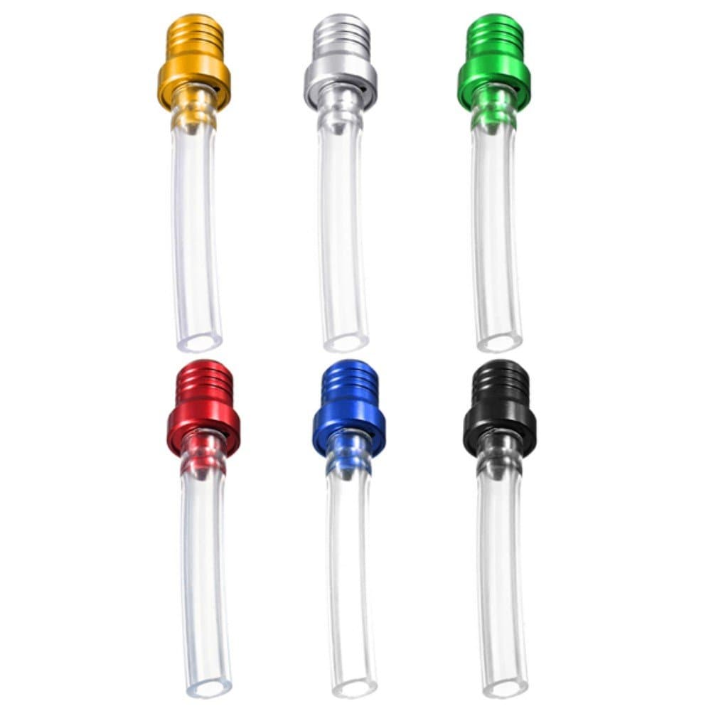 MFPower CNC Fuel Tank Vent Cap Petrol Breather Pipe Hose Anti Reverse ATV Pit Dirt Bike 6 Colors (Blue)