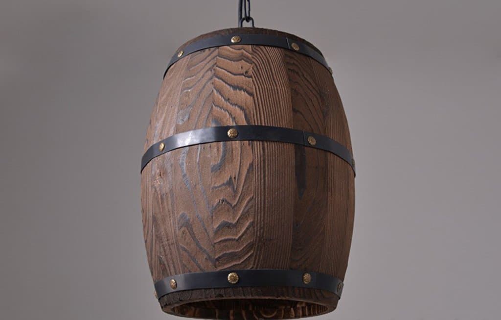 American Rustic Style Cocktail Chandelier Modern Simplicity Creative Retro Themed Restaurant Bar Wooden Chandelier