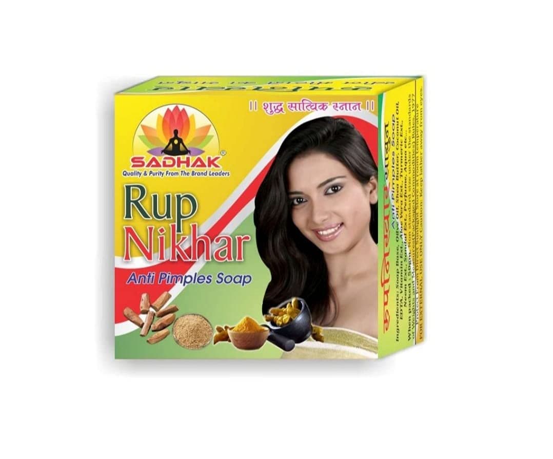 Sadhak Roop Nikhar Anti Pimples Soap-50grm-(Pack of 12)