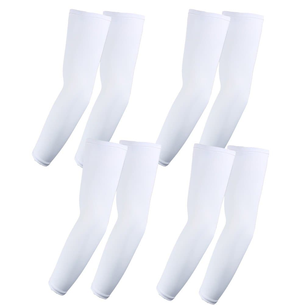 Elixir Golf The 4 Pairs UV Protective Compression Arm Sleeves for Bike Hiking Golf Cycling All Outdoor Activities