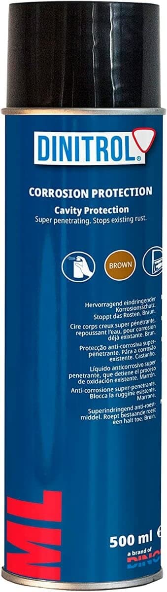 ML Brown 1107177 - Oil Based Penetrating Cavity Wax - Stops Advanced Corrosion - Rustproofing (500ml Spray Can)