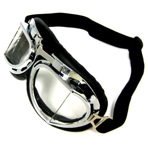 Motorcycle Scooter Mopeds Racing Goggles, Foldable & Clear Lens
