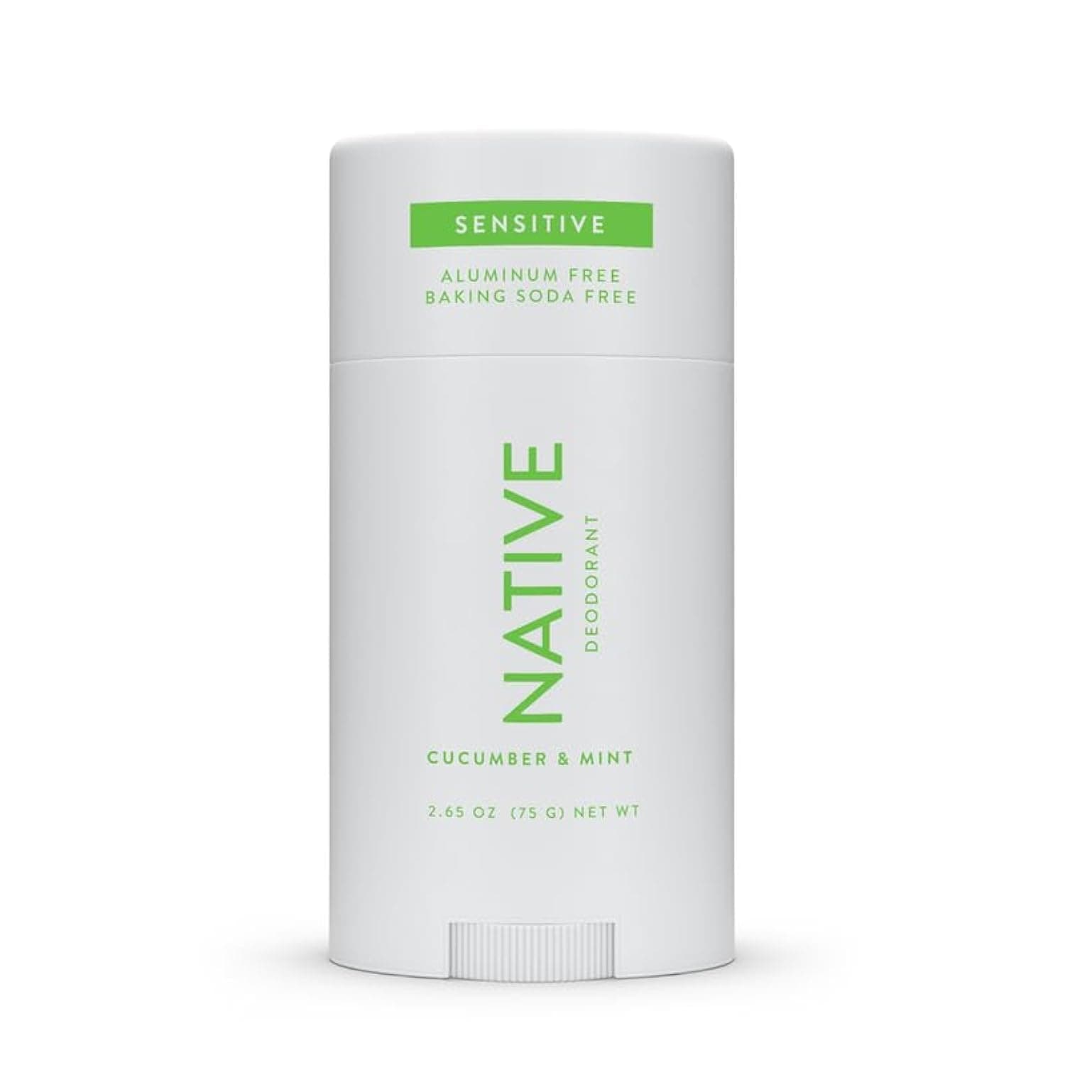 Native Deodorant- Natural Deodorant for Women and Men - Baking Soda Free - Contains Probiotics - Aluminum Free & Paraben Free, Naturally Derived Ingredients - Cucumber & Mint (Sensitive)