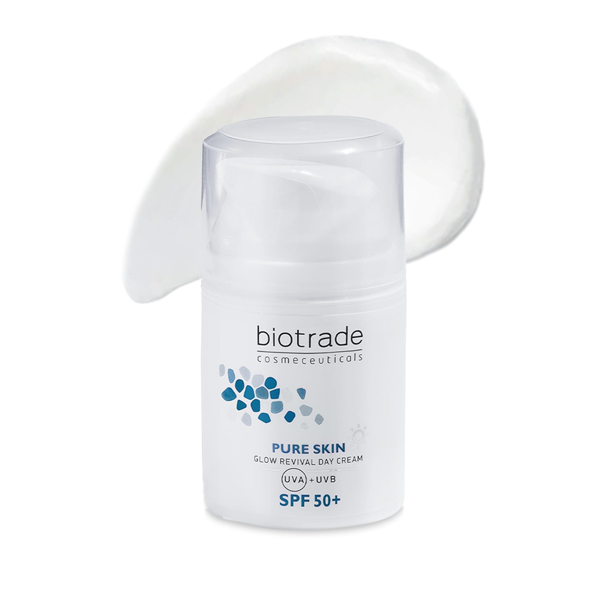 – Biotrade Pure Skin Glow Revival Day Cream – Anti-Aging Face Cream with Niacinamide & Hyaluronic Acid for Deep Hydration, Skin Elasticity – SPF 50+ – Lightweight, Non-Greasy Formula – 50 mL