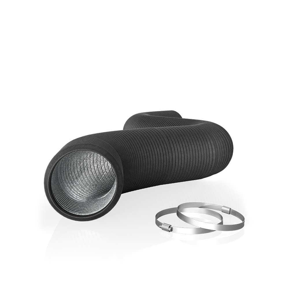 Flexible 6-Inch Aluminum Ducting, Heavy-Duty Four-Layer Protection, 8-Feet Long for Heating Cooling Ventilation and Exhaust