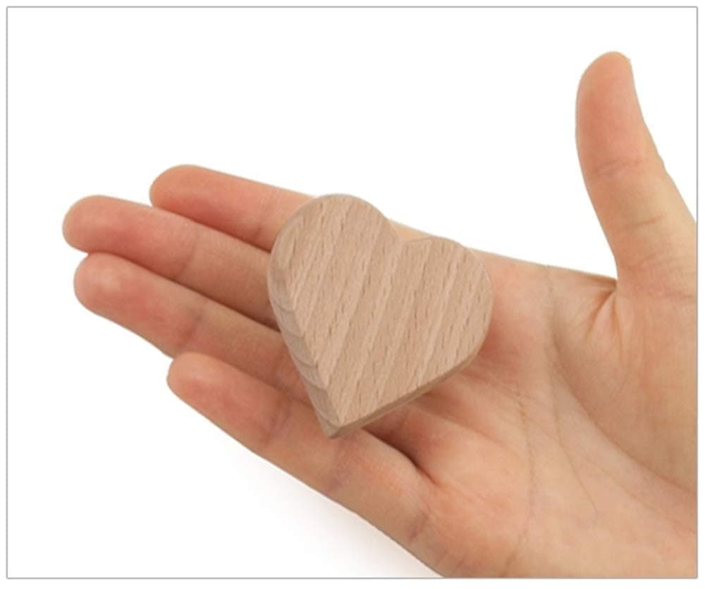 Yasirona COZZYBEN Aeiniwer XGATML Gywinovo 5PCS-Heart Shaped Natural Wood Cabinet Funiture Drawer Knobs Pulls Handels Hardware