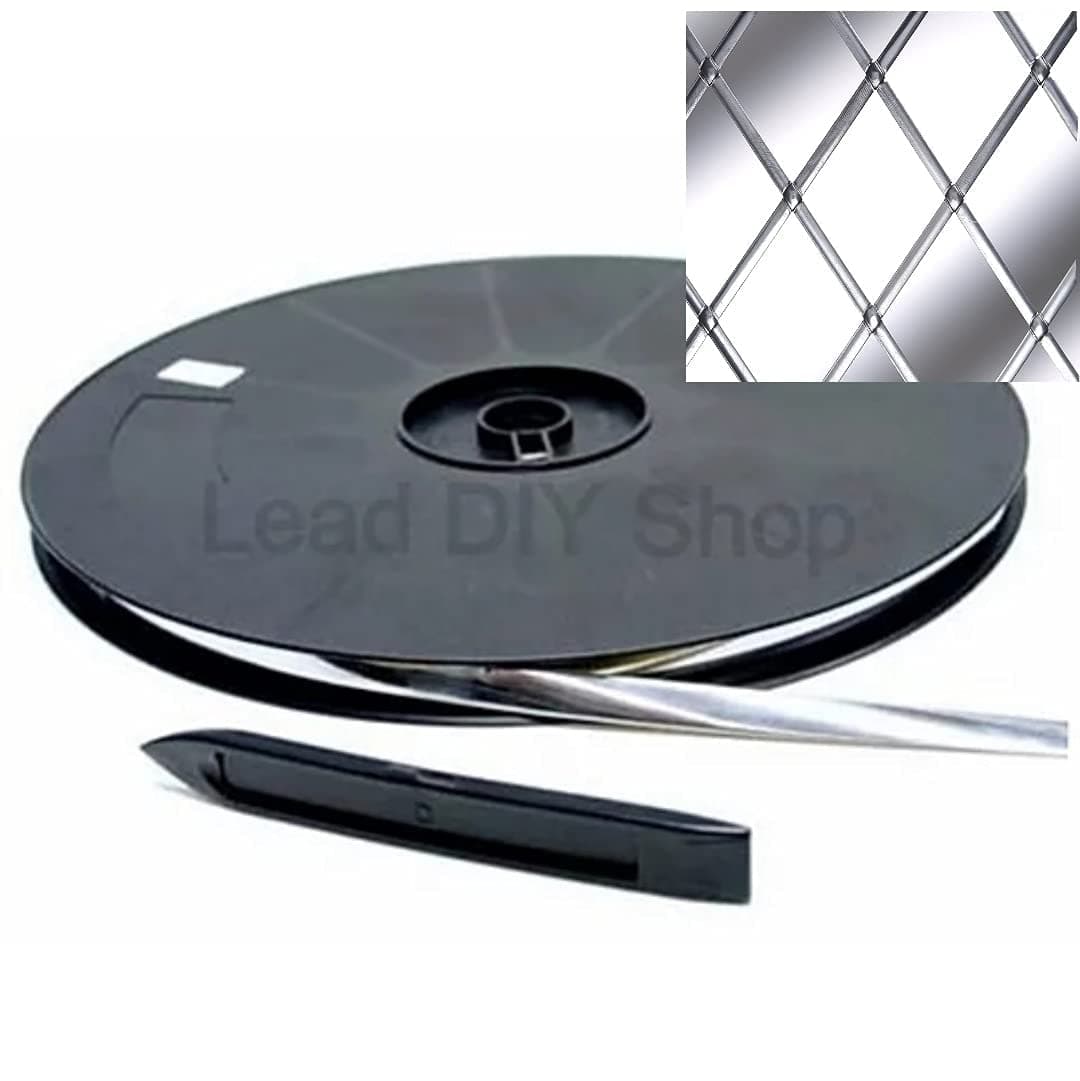 Self Adhesive Window Lead 9mm x 50m Roll - Choose Colour (Natural)
