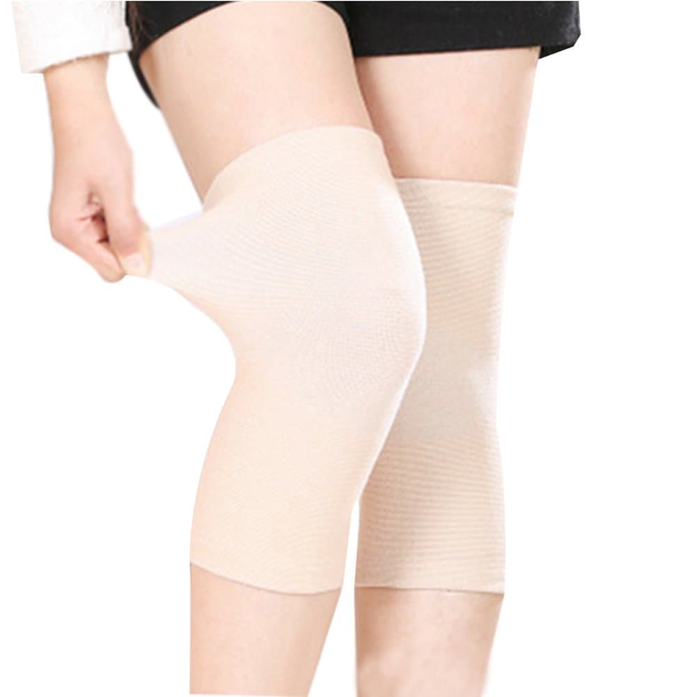 JUMISEE (One Pair Cotton Knee Sleeves for Knee Support, Circulation Improvement & Pain Relief Compression Knee Brace