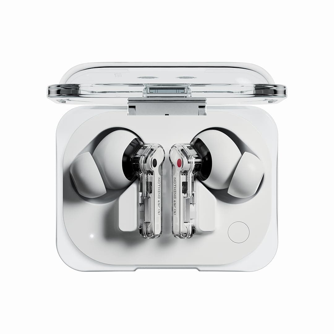 【VGP 2025 Gold Award】Nothing Wireless Earbuds NOTHING Ear (a) Noise Cancelling/ChatGPT Compatible/Bluetooth / Up to 42.5 Hours of Use / Lightweight/Ambient Sound Mode/Hi-Res Audio Support (White)